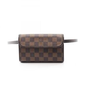 LOUIS VUITTON Brown Damier Leather Pochette Fanny Pack